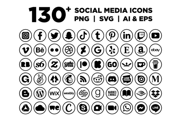 Download Circle Social Media Icons - Social media icons Collection