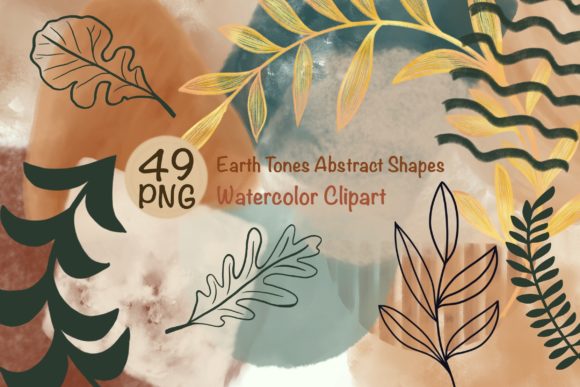 Download Watercolor Elements|Earth Tones Abstract - Earth tones Collection