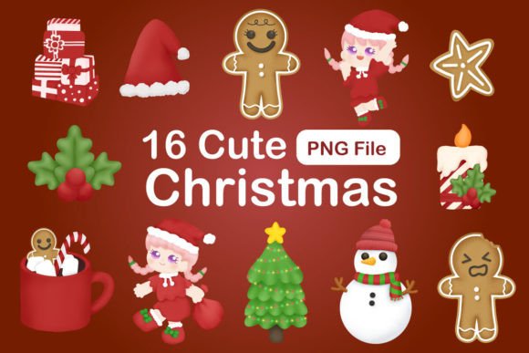 Download Cute Christmas Clipart Bundle - Christmas Collection