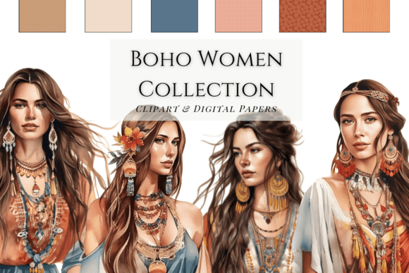 Download Boho Graphic Collection Earth Tones - Earth tones Collection