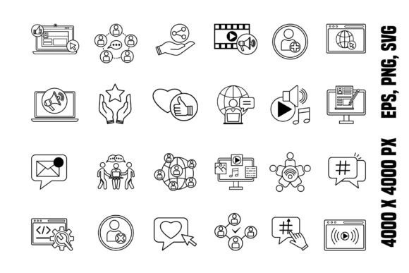 Download Social Media Icons Set - Social media icons Collection