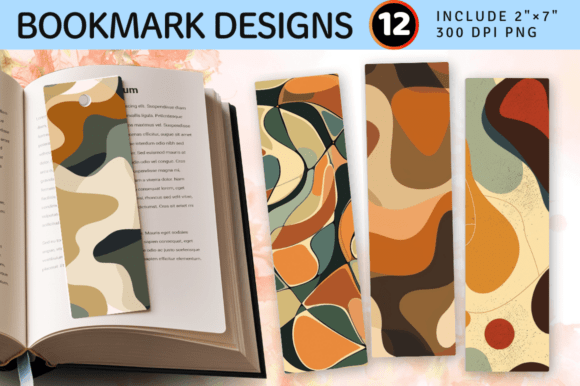Download Earth Tones Abstract Shapes PNG Bookmark - Earth tones Collection
