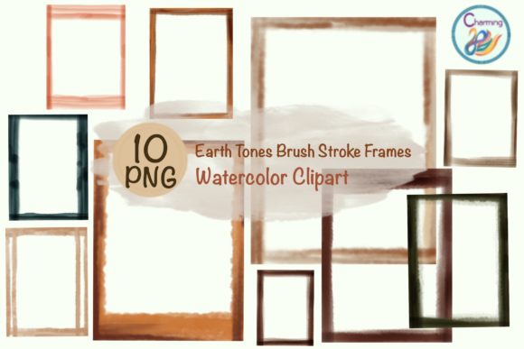 Download Watercolor Frames : Earth Tones - Earth tones Collection