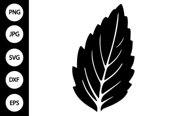 Download Silhouette Mint Leaf SVG - Silhouette Collection