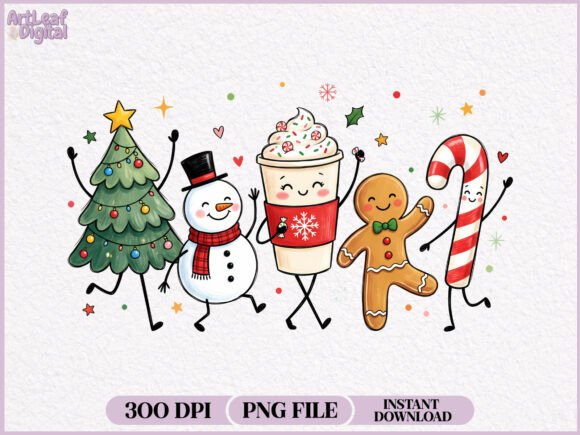 Download Christmas Doodles Characters PNG - Christmas Collection