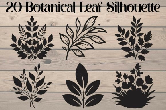 Download Botanical Leaf Silhouette - Silhouette Collection